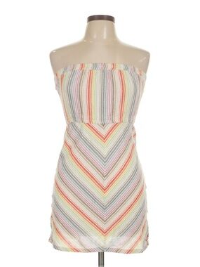 Billabong Pastel Multi-Stripe Strapless Dress
